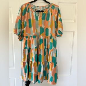 NWT- Michelle Mcdowell spring dress. Size Medium